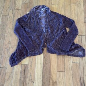 Anthropologie MOTH | wine color open front cardigan | size SP